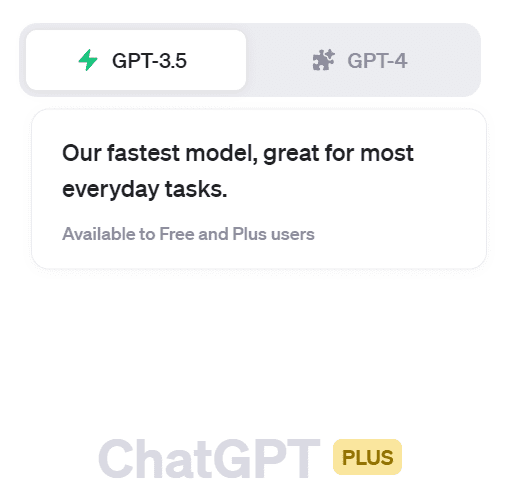 gpt4 and gpt3.5 available for subscription users