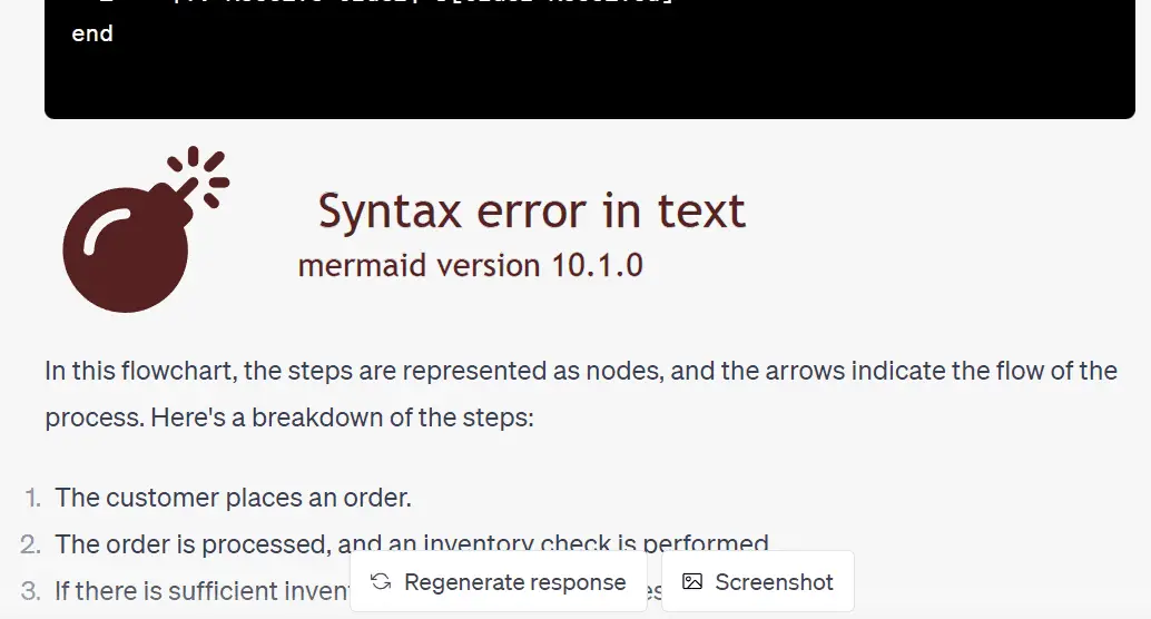 chatgpt diagrams chrome extension syntax error in text
