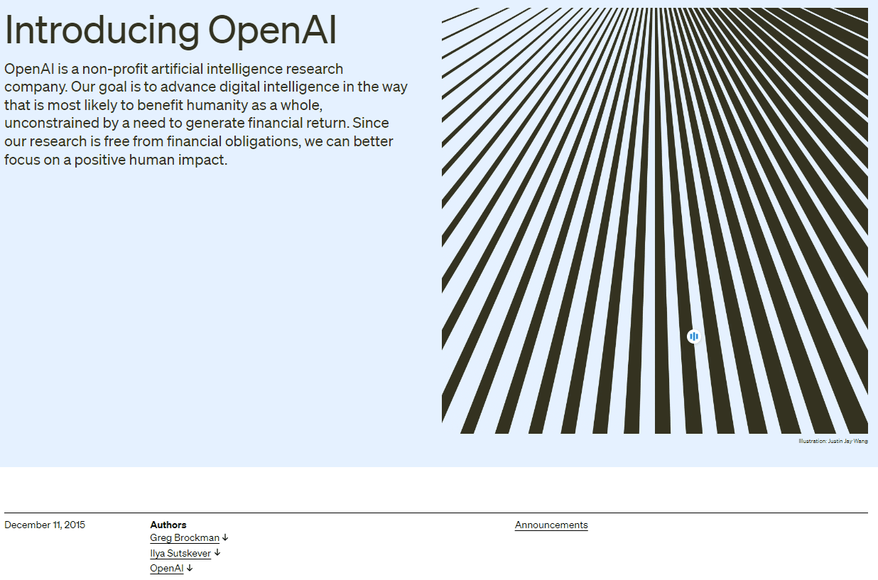 use chatgpt plugin to find author of introducing openai article
