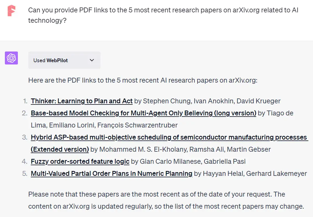 webpilot chatgpt plugin find research paper pdf link