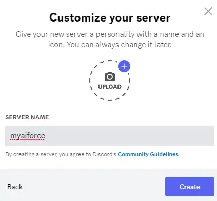 name your server midjourney