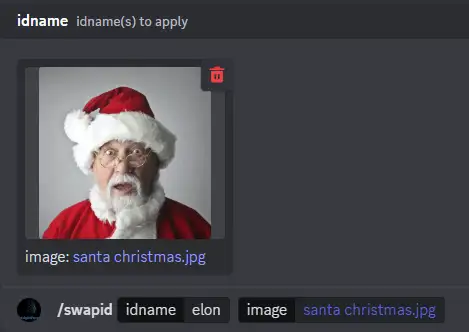 swap id command of insightface with uploaded image