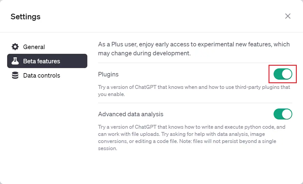 activate chatgpt plugin