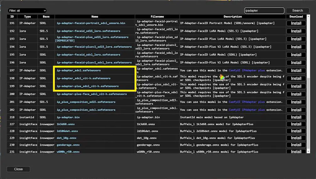 install ipadapter models in comfyui