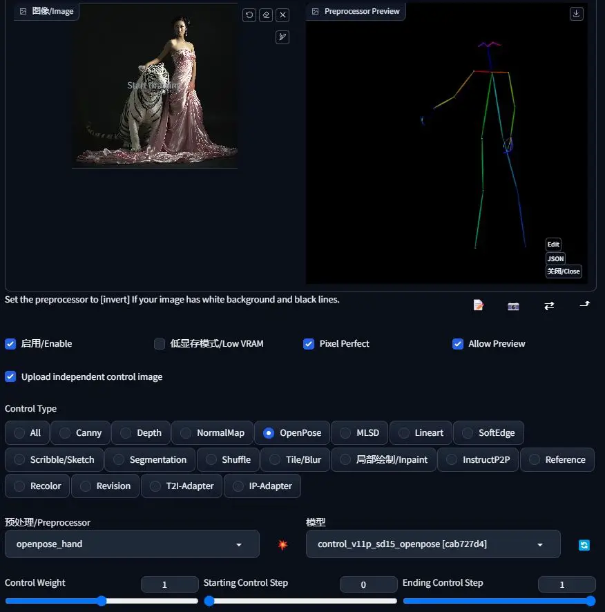 controlnet openpose settings 1