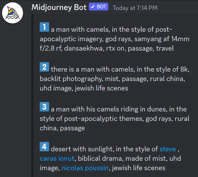 midjourney describe image