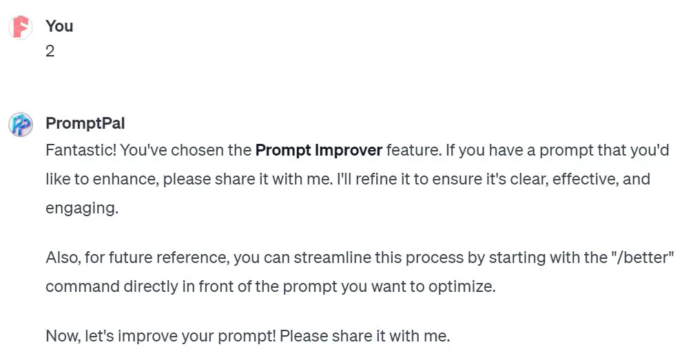 promptpal demo 8