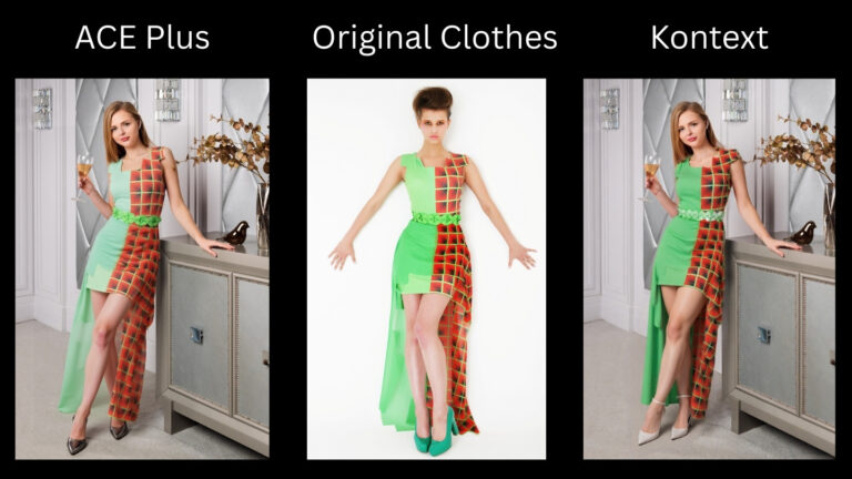 Flux Kontext vs. ACE Plus Clothes Swapping