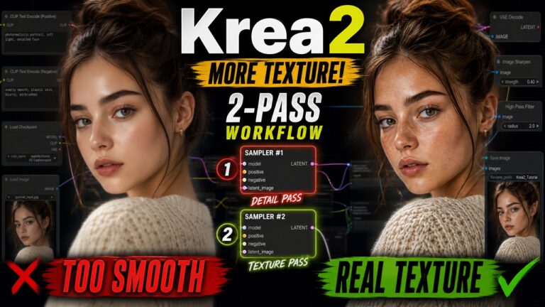krea2 dual sampler workflow